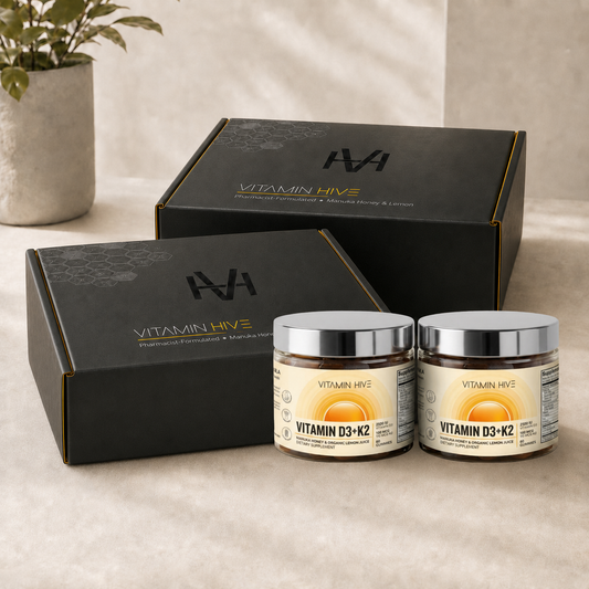 Plant-Based Vitamin D3 + K2 Gummies;  2-Jar Bundle