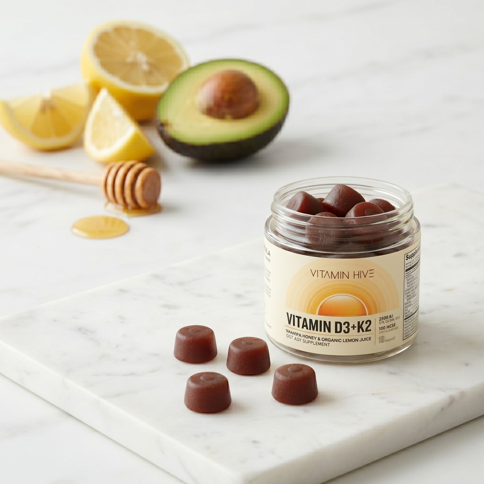 Vitamin Hive Plant-Based Vitamin D3 K2 Gummies jar