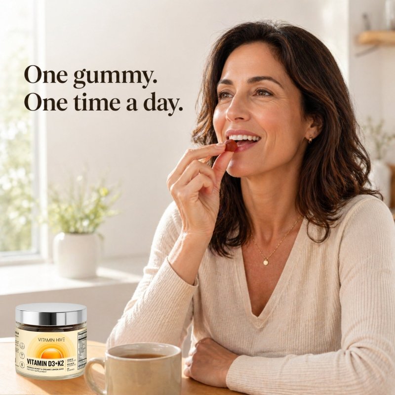 Vitamin Hive Plant-Based Vitamin D3 K2 Gummies jar